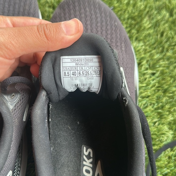 Brooks Glycerin 21 Black Grey White Road Running Shoes - Women's Size 8.5 Wide - Picture 4 of 7